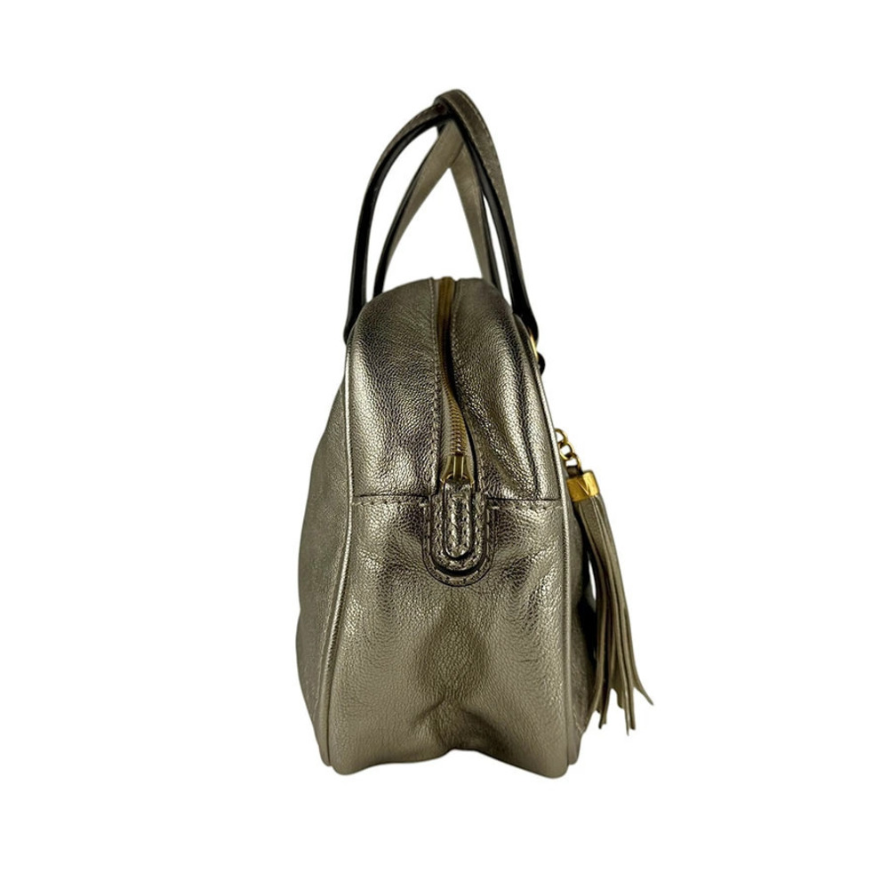 Loewe Leather Handbag Anagram Gold